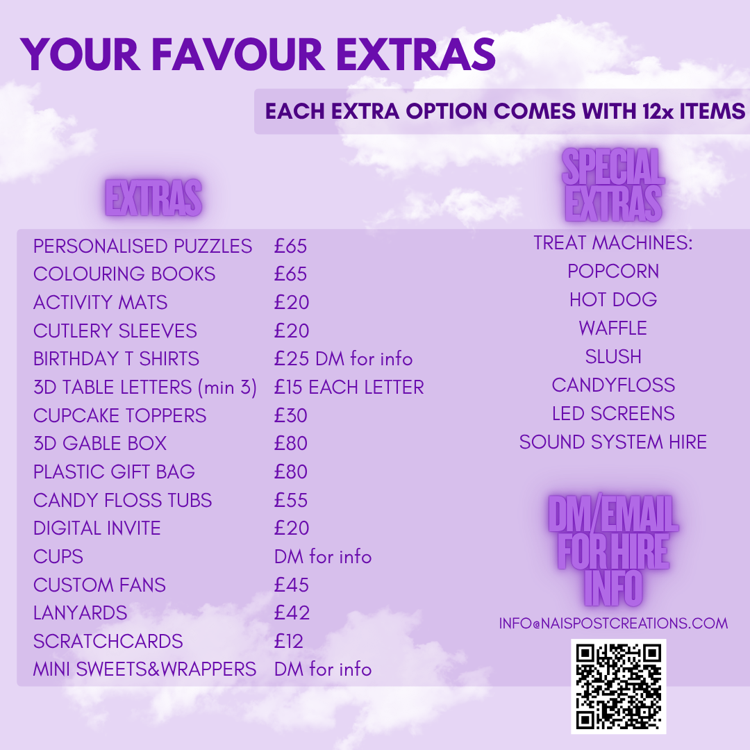 Party Experience - Extras